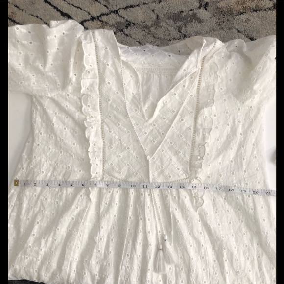 Anthropologie Thames Tunic White Dress Sz 6 - Picture 6 of 7